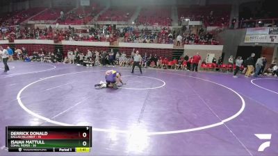 150 lbs Round 1 (16 Team) - Isaiah Mattull, Comal Pieper vs Derrick Donald, Dallas Hillcrest