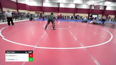 285 lbs Semifinal - Michael Alfonso, Rhode Island College vs Rahmiere Bradley, Castleton