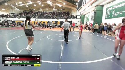 132 lbs Champ. Round 2 - Matti Bidiman, Homedale vs Genesis Vazquez-Marin, Meridian