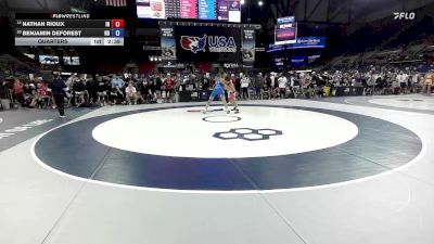 132 lbs Quarters - Nathan Rioux, IN vs Benjamin DeForest, ND