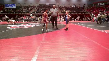 64 lbs Quarterfinal - Jasper Franklin, Vinita Kids Wrestling vs Logan Gibson, Owasso Takedown Club