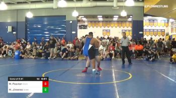 285 lbs Consi Of 8 #1 - Mason Peavler, Countryside Clearwater vs Matthew Jimenez, Somerset Academy High School Pembroke Pines, FL