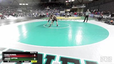 1B/2B 175 Cons. Round 2 - Evan Kunkel, Napavine vs Jakob Lofton, Concrete