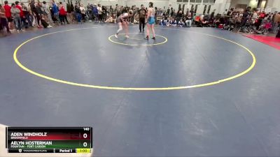 140 lbs Cons. Round 1 - Aden Windholz, Broomfield vs Aelyn Hosterman, Fountain - Fort Carson