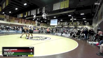 285 lbs Cons. Round 3 - Manny Quinteo, Shadow Hills vs Reid Butler, Corona Del Mar