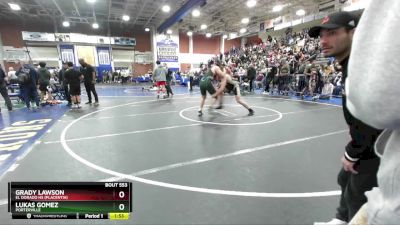 215 lbs Champ. Round 2 - Lukas Gomez, Porterville vs Grady Lawson, El Dorado HS (Placentia)