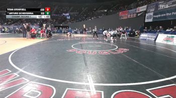 5A Boys 175 lbs Champ. Round 1 - Titan Storfjell, Ashland Boys vs Arturo Echeverria, Hillsboro Boys