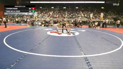 3A-132 lbs 3rd Place Match - Caysen Ross, Burns/Pine Bluffs vs Dino De La Cruz, Lovell