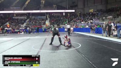 50 lbs Semifinal - Jolee Stephens, Derby vs Brynlee Ashlock, Eureka