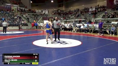 5A 113 lbs Cons. Round 1 - Phoenix Kinzier, Lake Hamilton vs Dillyn Beard, Lakeside