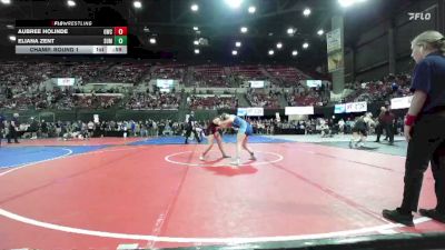144 lbs Champ. Round 1 - Eliana Zent, Rapid City Extreme vs Aubree Holinde, Glasgow Wrestling Club