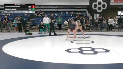 110 lbs Cons. Semis - Paris Turner, Rabbit Wrestling Club vs Bryher Horton, Moen Wrestling Academy