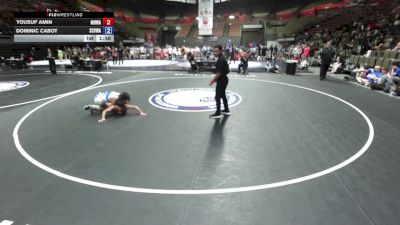 126 lbs Yousuf Amin, MDWA - Mount Diablo Wrestling Association vs Dominic Cabot, SCVWA - Santa Clara Valley Wrestling Association