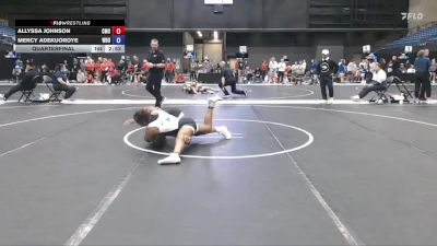 160 lbs Quarterfinal - Allyssa Johnson, Central Methodist University vs Mercy Adekuoroye, Wayland Baptist University