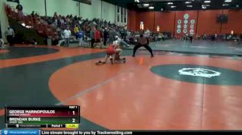 106 lbs Cons. Round 2 - George Marinopoulos, Chicago (MARIST) vs Brendan Burke, AMERY (WI)