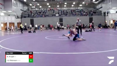 61-68 lbs Round 1 - Gage Peterson, Midwest Xtreme Wrestling vs Kobey Knight, Red Cobra