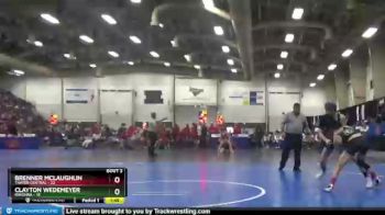 132 lbs Quarterfinals (8 Team) - Clayton Wedemeyer, Ravenna vs Brenner McLaughlin, Thayer Central