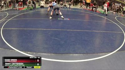 92 lbs Quarterfinal - Gage Green, Hammers Academy vs Timmy Crittenden, South Summit Wrestling Club