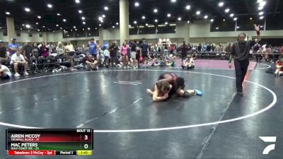 175 lbs Round 5 (6 Team) - Airen McCoy, Techfall Black vs Mac Peters, Gulf Coast WC