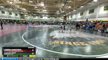 75 lbs Semifinal - Kaegan Hiatt, Upton Mat Cats vs Landen Sandstrom, DAKOTA RATTLERS WRESTLING CLUB