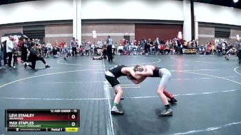 75 lbs Quarterfinal - Max Staples, Steele Valley Renegades vs Levi Stanley, Roundtree
