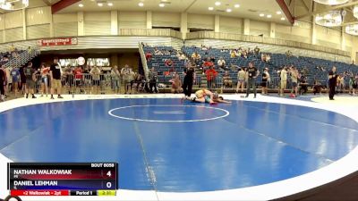 126 lbs Quarterfinal - Nathan Walkowiak, MI vs Daniel Lehman, IL