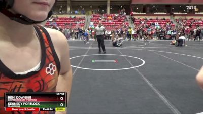 80 lbs Semifinal - Remi Downing, Greater Heights Wrestling vs Kennedy Portlock, Trailhands