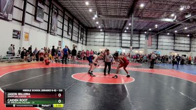 125 lbs Champ. Round 2 - Jason Rillera, Grapplers Garage vs Caiden Root, NC Wrestling Factory