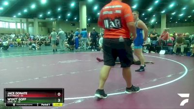 175 lbs Round 5 (6 Team) - Wyatt Goff, Level Up vs Jace Donate, Buccinoles