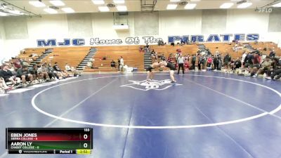 133 lbs Placement Matches (16 Team) - Eben Jones, Sierra College vs Aaron Ly, Chabot College