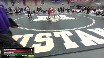 184 lbs Consolation 1st - Gavin Kohel, Wisconsin-Whitewater vs Austin Gomez, Coe