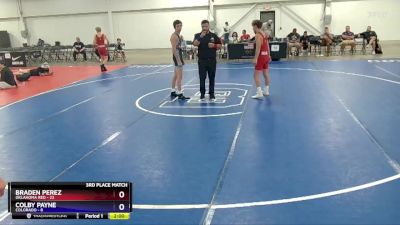 119 lbs Placement Matches (8 Team) - Braden Perez, Oklahoma Red vs Colby Payne, Colorado