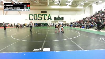 132 lbs Champ. Round 1 - Alejandro Navarro, Valencia/Valencia vs Alex Sims, Santa Rosa Academy