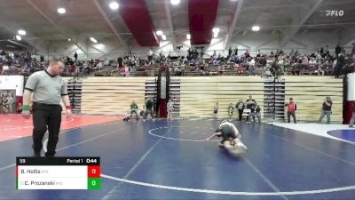 59 lbs Cons. Round 4 - Connor Prozanski, Milan Tribe vs Braxton Hollis, Fc Wrestling Club