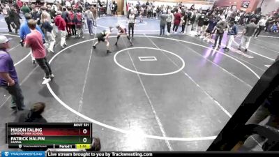 150 lbs Cons. Round 5 - Mason Faling, Lewiston High School vs Patrick Halpin, Capital