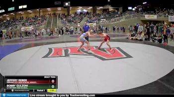 106 lbs Champ. Round 1 - Jeffery Reber, Oregon City High School Wrestl vs Bobby Gulzow, La Grande High School
