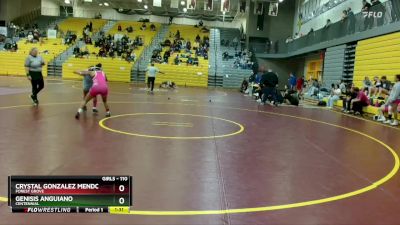 110 lbs Semifinal - Genisis Anguiano, Centennial vs Crystal Gonzalez Mendoza, Forest Grove