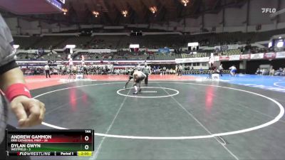 144 lbs Quarters & Wb (16 Team) - Andrew Gammon, Erie Cathedral Prep vs Dylan Gwyn, Westfield