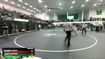 125 lbs Semifinal - Jordan Nielsen, Lander Valley vs Victoria Hatch, Riverton