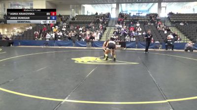 131 lbs Semifinal - Agnia Krakovska, Simon Fraser University vs Jania Dunigan, Schreiner University
