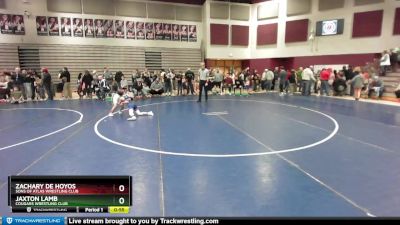 67 lbs Quarterfinal - Zachary De Hoyos, Sons Of Atlas Wrestling Club vs Jaxton Lamb, Cougars Wrestling Club