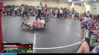 92 lbs Quarterfinal - Thayne Paxton, Southern Wake Wrestling vs Caleb Richbourg, Gaston Grizzlies