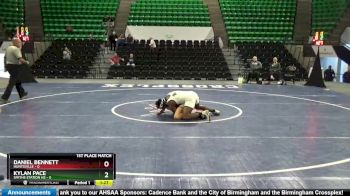 172 lbs Finals (2 Team) - Daniel Bennett, Huntsville vs Kylan Pace, Smiths Station Hs