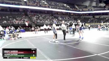 144 Class 1 lbs Champ. Round 1 - Brody Narron, Father Tolton Regional Catholic vs Auden Matson, STEAM Academy At McCluer South-Berkeley