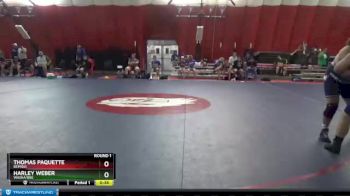 250-265 lbs Round 1 - Thomas Paquette, Bemidji vs Harley Weber, Waska/BBE