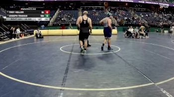 2A 285 lbs 5th Place Match - Trey Keller, Maiden High School vs Joseph Trahan, Trinity