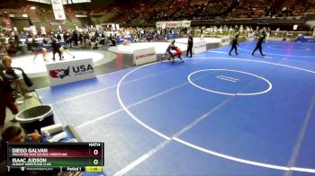 150 lbs Champ. Round 2 - Diego Galvan, Hollister High School Wrestling vs Isaac Judson, Albany Wrestling Club