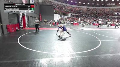 140 lbs Cons. Round 3 - Isaac Bingham, Athens vs Shade Booth, Jefferson Wrestling Club