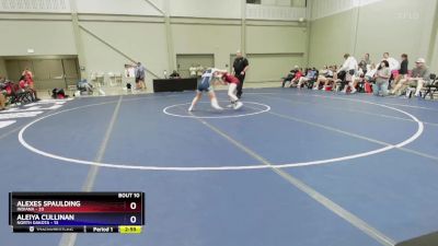 130 lbs Round 3 (8 Team) - Alexes Spaulding, Indiana vs Aleiya Cullinan, North Dakota