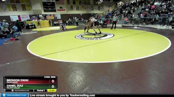 182 lbs Cons. Semi - Bronson Swan, Palm Desert vs Daniel Diaz, Paloma Valley